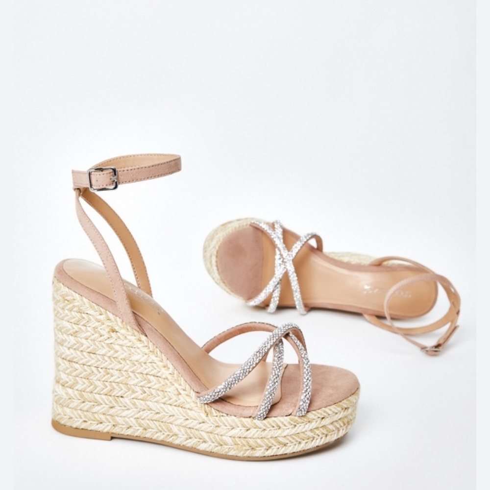 New Shoe Dazzle Kelsie  Wedge Sandals
